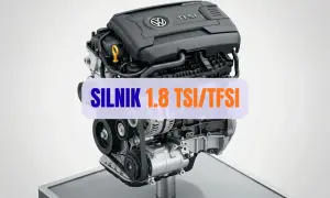 Silnik 1.8 TSI/TFSI Volkswagena, serce wielu modeli, gotowe do pracy.