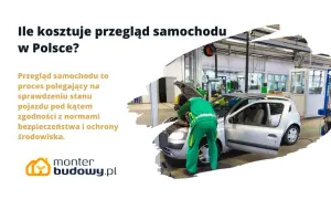 Ile kosztuje przegląd samochodu w Polsce? Mechanik sprawdza auto w warsztacie.