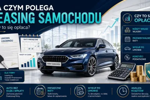 Leasing samochodu: wyjaśnienie, korzyści i opłacalność. Niskie raty, wykup po umowie, korzyści podatkowe.