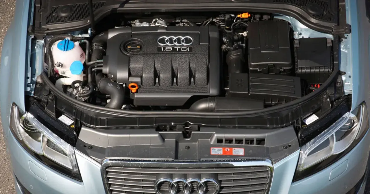 Silnik 1.9 TDI w Audi A3 2025, gotowy do drogi.